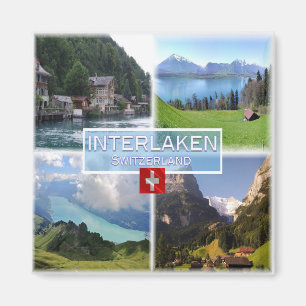 zCH051 INTERLAKEN Lake Thun Thunerse Swiss, Fridge Magneet