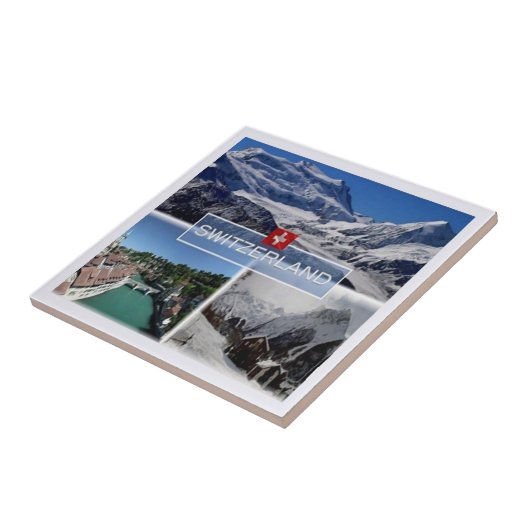 zCH052 SWISS SWITZERLAND Mosaic - Tegeltje (Zijkant)