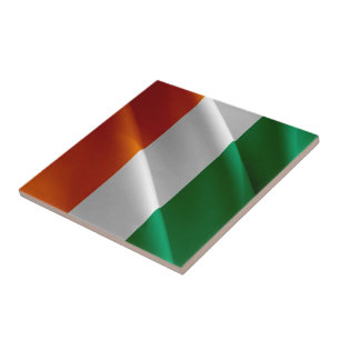 zCI002 IVOORKUST GOLVENDE VLAG, Afrika, Tegeltje