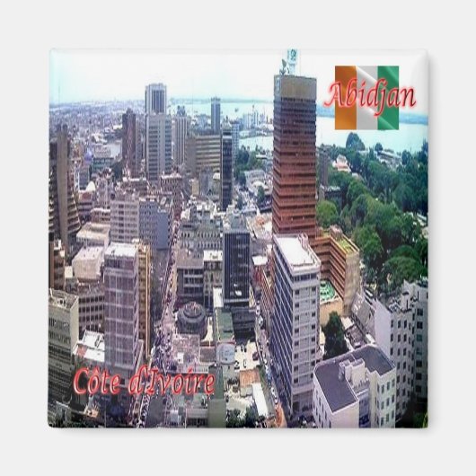 zCI003 ABIDJAN, IVORY COAST, Africa, Fridge Magneet (Voorkant)