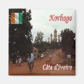 zCI005 KORHOGO, Ivoorkust, Afrika, Fridge Magneet (Voorkant)