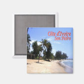 zCI006 SAN PEDRO, Ivoorkust, Afrika, Fridge Magneet (Voorkant / Achterkant)