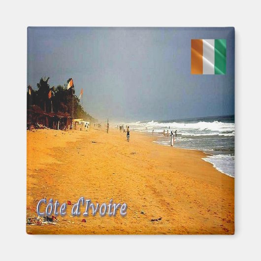 zCI008 IVORY COAST Beach, Africa, Fridge Magneet (Voorkant)
