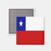 zCL001 CHILE, Vlag, Amerika, Fridge Magneet (Voorkant / Achterkant)