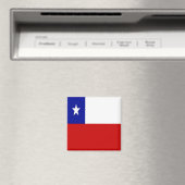 zCL001 CHILE, Vlag, Amerika, Fridge Magneet (Insitu (Vaatwasser))