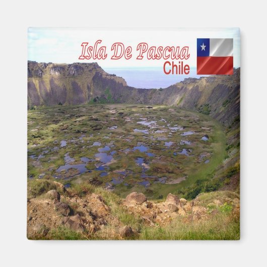 zCL012 ISLA DE PASQUA, Rano Kau Volcanic Caldera, Magneet (Voorkant)