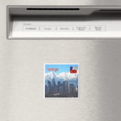 zCL018 SANTIAGO Skyline, Amerika, Fridge Magnet (Insitu (Vaatwasser))