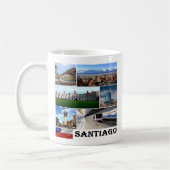 zCL021 SANTIAGO, Mosaic, Chili, Amerika, Koffiemok (Links)