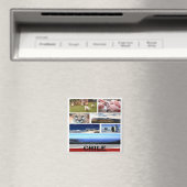 zCL024 CHILE, Mosaic, Amerika, Fridge Magneet (Insitu (Vaatwasser))