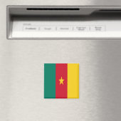 zCM001 CAMEROON FLAG, Afrika, Fridge Magneet (Insitu (Vaatwasser))