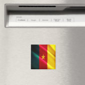 zCM002 CAMEROON, Waving Flag, Afrika, Fridge Magneet (Insitu (Vaatwasser))