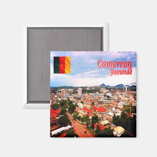 zCM006 YAOUNDE', Kameroen, Afrika, Fridge Magneet (Voorkant / Achterkant)