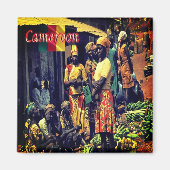 zCM016 CAMEROON, vrouwen, Afrika, Fridge Magneet (Voorkant)