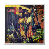 zCM016 KAMEROEN, Vrouwen, Afrika, Tegeltje (Voorkant)
