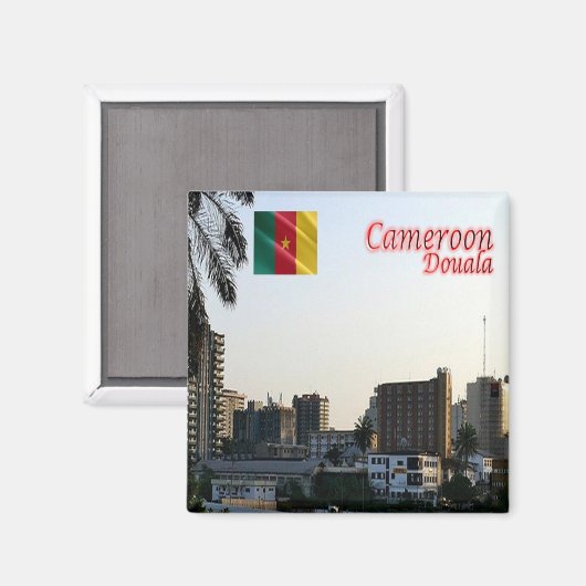 zCM019 DOUALA, Kameroen, Afrika, Fridge Magneet (Voorkant / Achterkant)