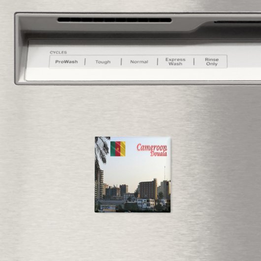 zCM019 DOUALA, Kameroen, Afrika, Fridge Magneet (Insitu (Vaatwasser))