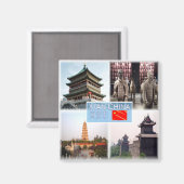 zCN005 TERRACOTTA Shaanxi, XI AN, Fridge Magneet (Voorkant / Achterkant)
