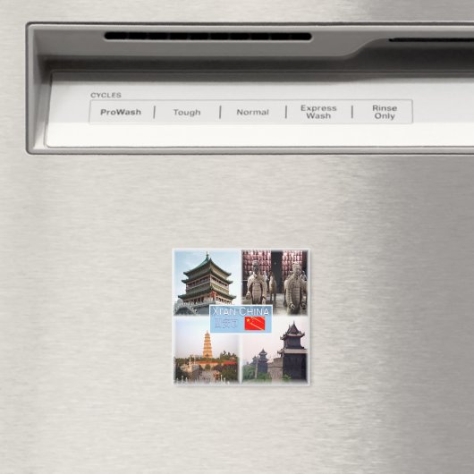 zCN005 TERRACOTTA Shaanxi, XI AN, Fridge Magneet (Insitu (Vaatwasser))