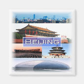 zCN009 BEIJING, China, Azië, Fridge Magneet (Voorkant)