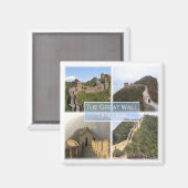 zCN011 DE GROTE WAL in CHINA, Azië, Fridge Magneet (Voorkant / Achterkant)