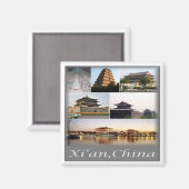zCN014 XIAN CHINA & TERRACOTTA ARMY, Asia, Fridge Magneet (Voorkant / Achterkant)