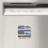 zCN016 I Love CHINA, PRC, Fridge Magneet (Insitu (Vaatwasser))
