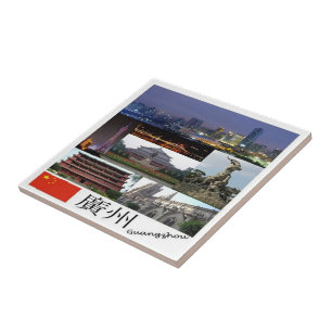zCN027 KANTON, China, Souvenir Tegeltje