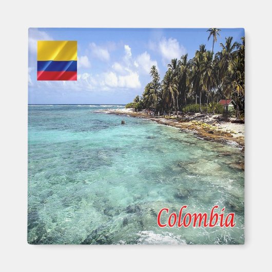 ZCO008 COLOMBIA, Archipel San Andrés, Fridge Magneet (Voorkant)