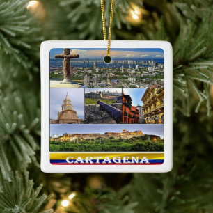 zCO07 CARTAGENA mozaïek, Colombia, Keramisch Ornament