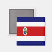 zCR001 COSTA RICA, FLAG, Amerika, Fridge Magneet (Voorkant / Achterkant)