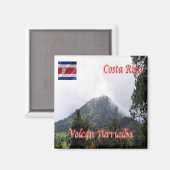 zCR005 COSTA RICA, Volcan Turrialba, Fridge Magneet (Voorkant / Achterkant)