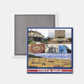 zCR017 COSTA RICA, Mosaic, Amerika, Fridge Magneet (Voorkant / Achterkant)
