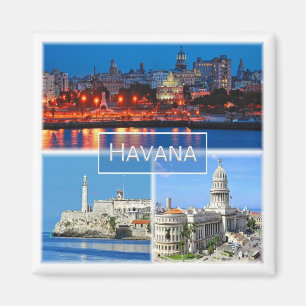 zCU003 HAVANA, Mozaïek, Cuba, Amerika, Fridge Magneet