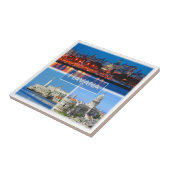 zCU003 HAVANA, Mozaïek, Cuba, Amerika, Tegeltje (Zijkant)