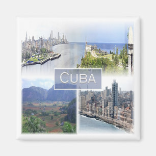 zCU005 CUBA, Mosaic, Amerika, Fridge Magneet