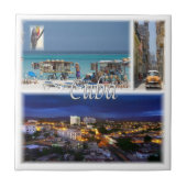 zCU006 CUBA, Mozaïek, Amerika, Tegeltje (Voorkant)