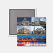 zCU013 HAVANA, Mozaïek, Cuba, Amerika, Fridge Magneet (Voorkant / Achterkant)