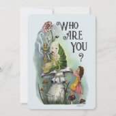 Zcute Alice in Wonderland Paddenstoel Rups Kaart (Voorkant)