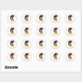 Zcute Herfst Kabouter Meisje Sticker (Vel)