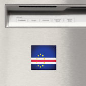 zCV001 CAPE VERDE, FLAG, Afrika, Fridge Magneet (Insitu (Vaatwasser))