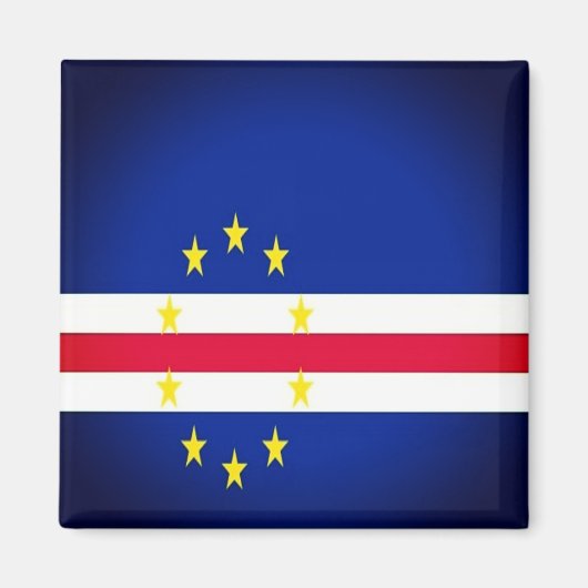 zCV001 CAPE VERDE, FLAG, Afrika, Fridge Magneet (Voorkant)