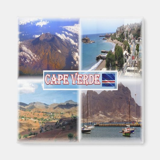 zCV0023 CAPE VERDE, Mosaic, Afrika, Fridge Magneet (Voorkant)