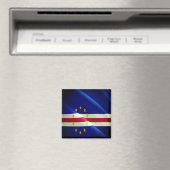 zCV002 CAPE VERDE, Waving Flag, Afrika, Fridge Magneet (Insitu (Vaatwasser))