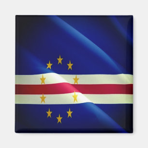 zCV002 CAPE VERDE, Waving Flag, Afrika, Fridge Magneet