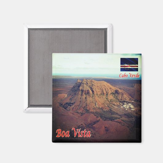 zCV003 BOA VISTA, Kaapverdië, Rocha Estáncia, Frid Magneet (Voorkant / Achterkant)