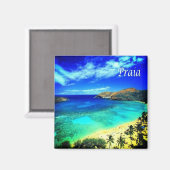 ZCV014 PRAIA, Panorama, Kaapverdië, Afrika, Fridge Magneet (Voorkant / Achterkant)