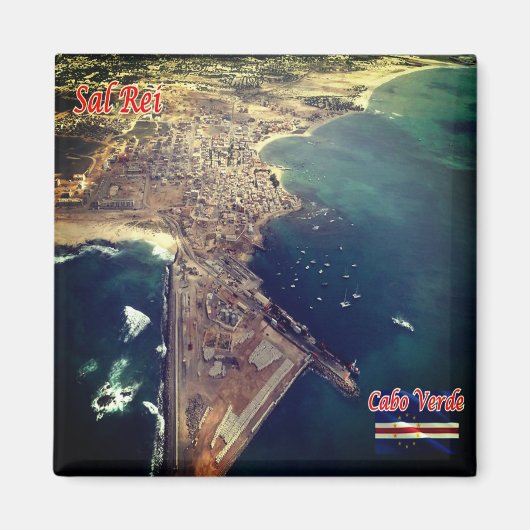zCV019 SAL REI, Kaapverdië, Fridge Magneet (Voorkant)