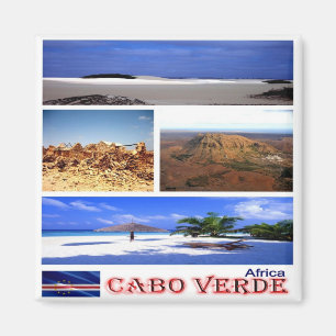 zCV022 CAPE VERDE, Mozaïek, Afrika, Fridge Magneet