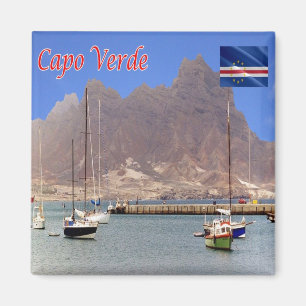 zCV026 CAPE VERDE, MONT CARA, Afrika, Fridge Magneet