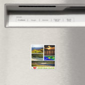 zCX003 CHRISTMAS ISLAND, I Love, Mosaic, Fridge Magneet (Insitu (Vaatwasser))